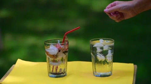 The clear choice is NO plastic straw Stock Footage 93969382