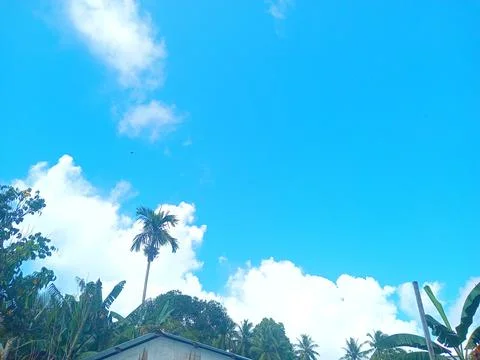 Clear cloudy sky during the day Stock Photos