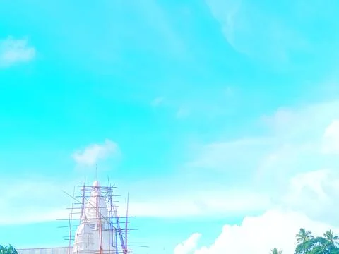 Clear cloudy sky during the day Stock Photos