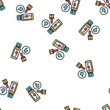 Clear coating vector seamless pattern Stock Illustration