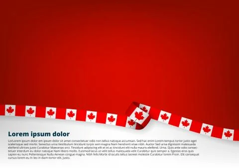 Clear Color Background With Canada Flag Stock Illustration