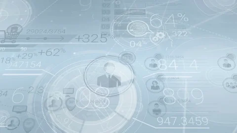 Clear Corporate Background With Abstract Elements Of Infographics Stock Footage 71477637