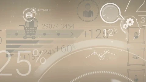 Clear Corporate Background With Abstract Elements Of Infographics Stock Footage 71481806