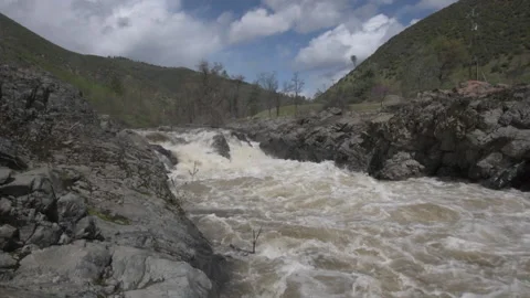 Clear Creek rapids, Trinity Co. California near Hwy 299, Stock Footage 165560637