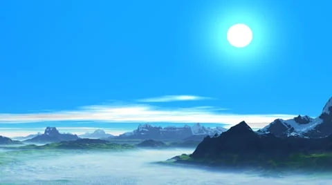 Clear day in the mountains Stock Footage 37097009