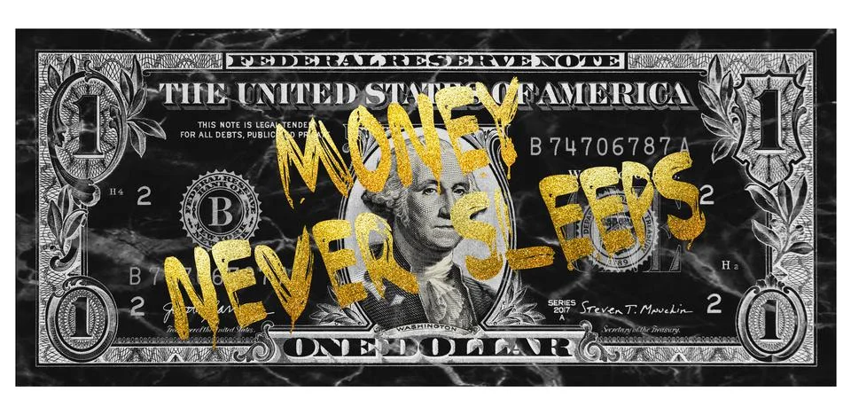 Clear Dollar Banknote pattern, One hundred dollar border with empty middle area Stock Photos