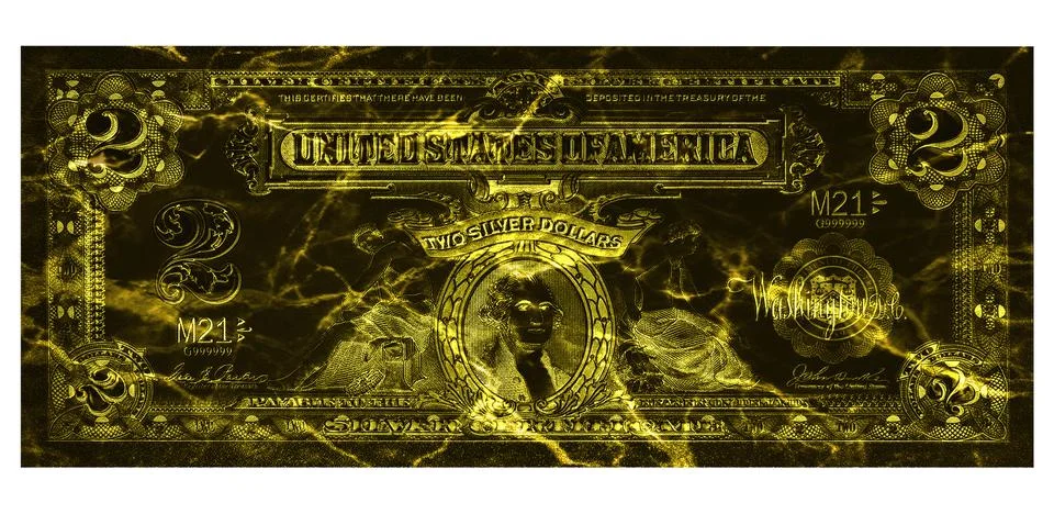 Clear Dollar Banknote pattern, One hundred dollar border with empty middle area Stock Photos