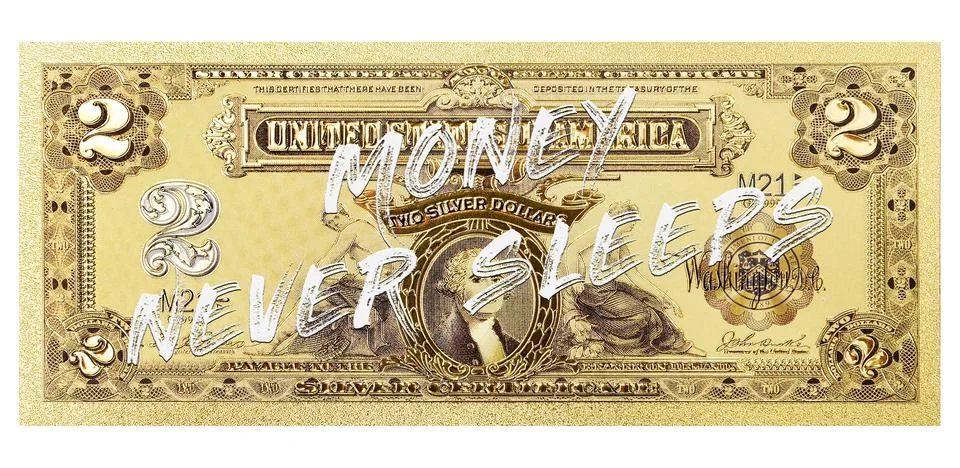 Clear Dollar Banknote pattern, One hundred dollar border with empty middle area Foto stock