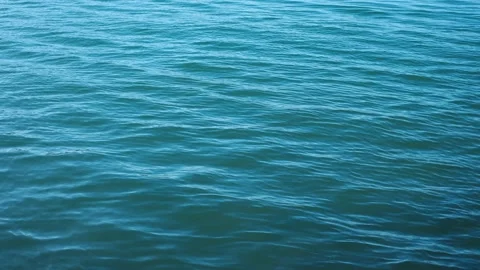Clear emerald water waves surface. Blue ocean. Stock Footage 237905653