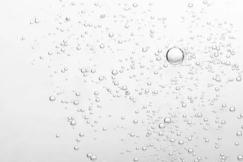 Clear fizz bubbles Stock Photos