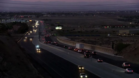 Clear focus palmdale freeway Vídeo Stock 27460975