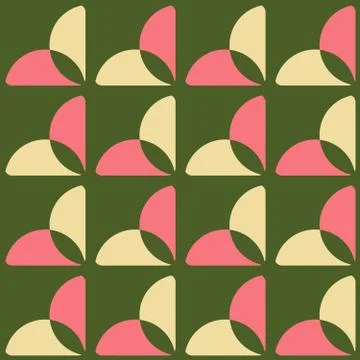 Clear geometric forms. Abstract vector seamless pattern. Illustrazione stock