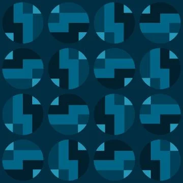 Clear geometric forms. Abstract vector seamless pattern. Stock Illustration