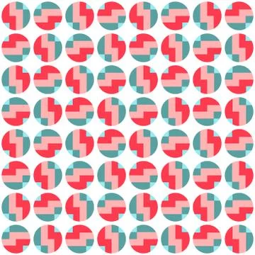 Clear geometric forms. Abstract vector seamless pattern. Stock Illustration