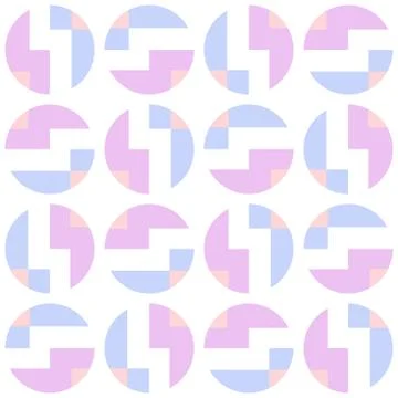 Clear geometric forms. Abstract vector seamless pattern. Stock Illustration