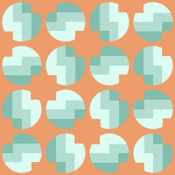 Clear geometric forms. Abstract vector seamless pattern. Stock Illustration