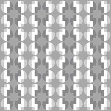 Clear geometric forms. Abstract vector seamless pattern. Illustrazione stock