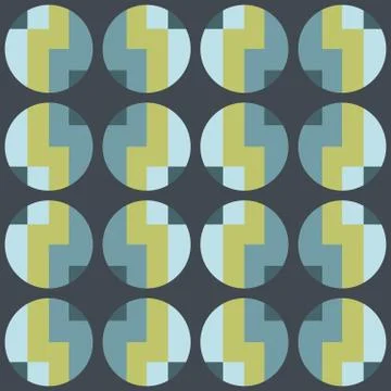 Clear geometric forms. Abstract vector seamless pattern. Stock Illustration