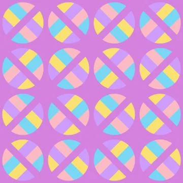 Clear geometric forms. Abstract vector seamless pattern. Stock Illustration