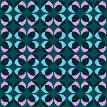 Clear geometric forms. Abstract vector seamless pattern. Stock Illustration