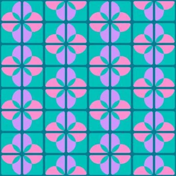 Clear geometric forms. Abstract vector seamless pattern. Stock Illustration