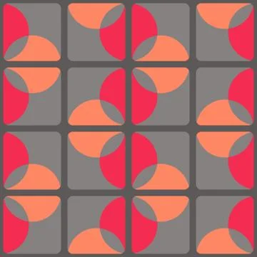 Clear geometric forms. Abstract vector seamless pattern. Illustrazione stock