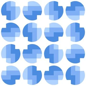 Clear geometric forms. Abstract vector seamless pattern. Stock Illustration