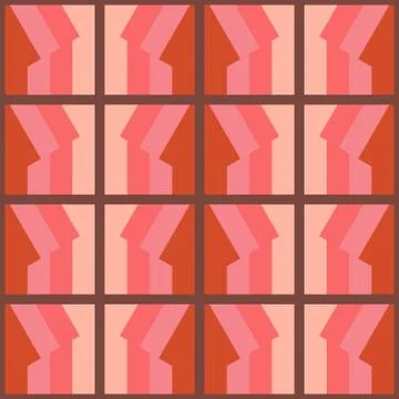 Clear geometric forms. Abstract vector seamless pattern. Stock Illustration