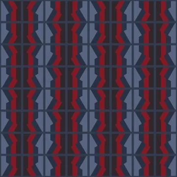 Clear geometric forms. Abstract vector seamless pattern. Stock Illustration