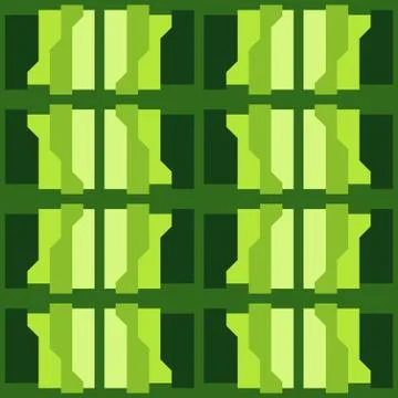 Clear geometric forms. Abstract vector seamless pattern. Stock Illustration