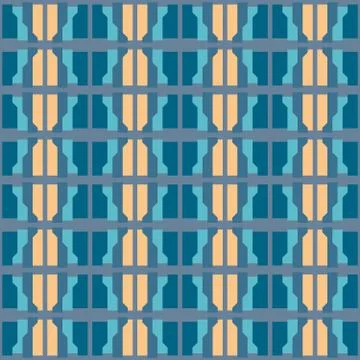 Clear geometric forms. Abstract vector seamless pattern. Stock Illustration