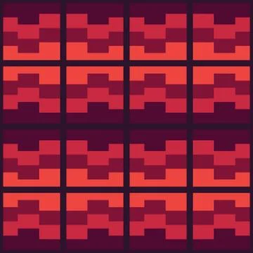 Clear geometric forms. Abstract vector seamless pattern. Stock Illustration