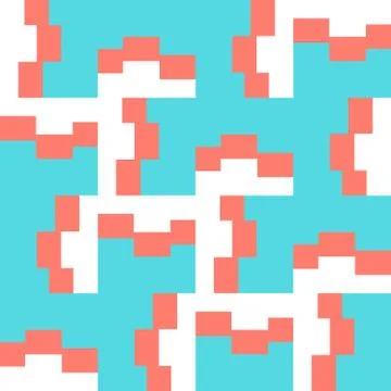 Clear geometric forms. Abstract vector seamless pattern. Stock Illustration