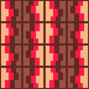 Clear geometric forms. Abstract vector seamless pattern. Stock Illustration