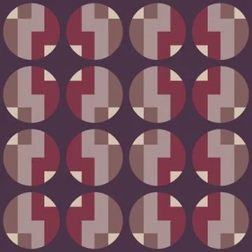 Clear geometric forms. Abstract vector seamless pattern. Illustrazione stock