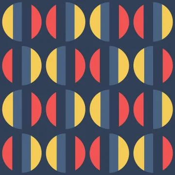 Clear geometric forms. Abstract vector seamless pattern. Stock Illustration