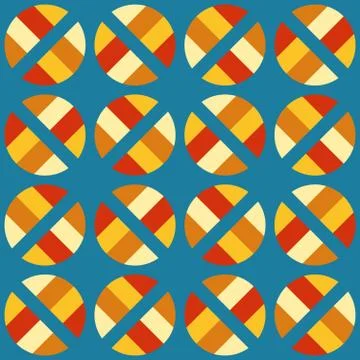 Clear geometric forms. Abstract vector seamless pattern. Stock Illustration