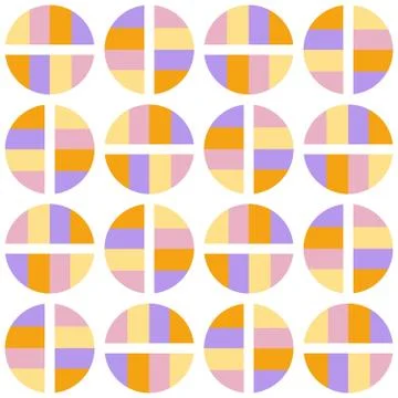 Clear geometric forms. Abstract vector seamless pattern. Stock Illustration