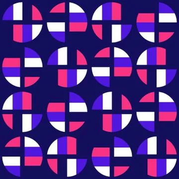 Clear geometric forms. Abstract vector seamless pattern. Stock Illustration