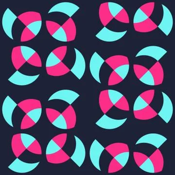 Clear geometric forms. Abstract vector seamless pattern. Stock Illustration