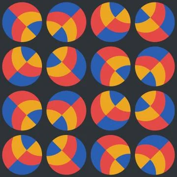 Clear geometric forms. Abstract vector seamless pattern. Stock Illustration