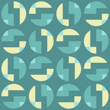 Clear geometric forms. Abstract vector seamless pattern. Stock Illustration