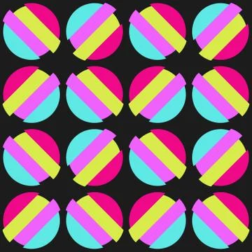 Clear geometric forms. Abstract vector seamless pattern. Stock Illustration