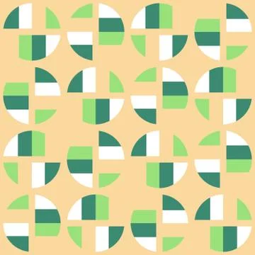 Clear geometric forms. Abstract vector seamless pattern. Illustrazione stock