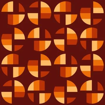 Clear geometric forms. Abstract vector seamless pattern. Illustrazione stock