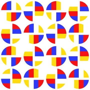 Clear geometric forms. Abstract vector seamless pattern. Stock Illustration