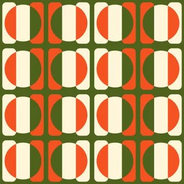 Clear geometric forms. Abstract vector seamless pattern. Stock Illustration