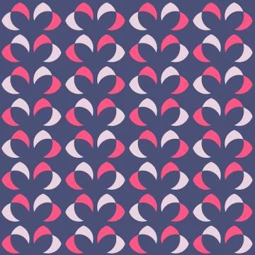 Clear geometric forms. Abstract vector seamless pattern. Stock Illustration