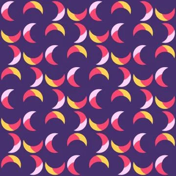 Clear geometric forms. Abstract vector seamless pattern. Stock Illustration