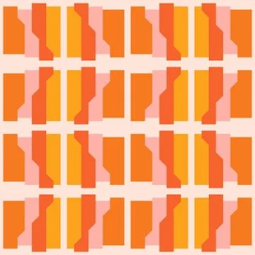 Clear geometric forms. Abstract vector seamless pattern. Stock Illustration